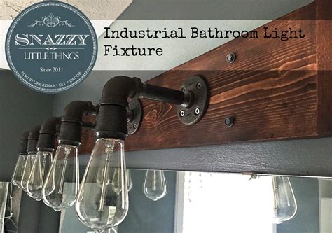 Create convenience for guests and employees with bath and shower fixtures. DIY Industrial Light for Vanity | Industrial bathroom ...