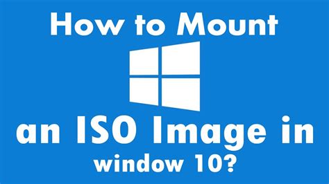 How To Open An Iso File In Windows 10 Youtube
