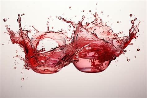 Premium Vector Red Wine Splash Isolated On White Background Splash
