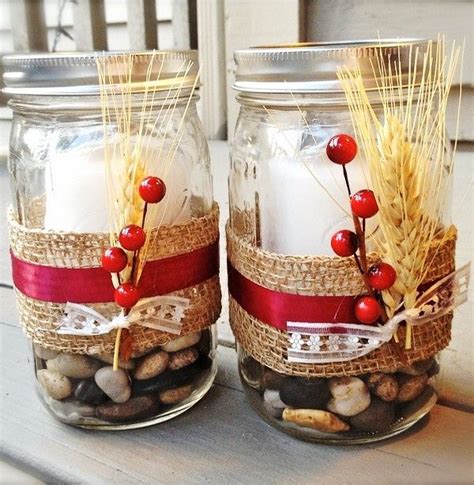 2014 Diy Christmas Candle Jars Creative Mason Jar Candles