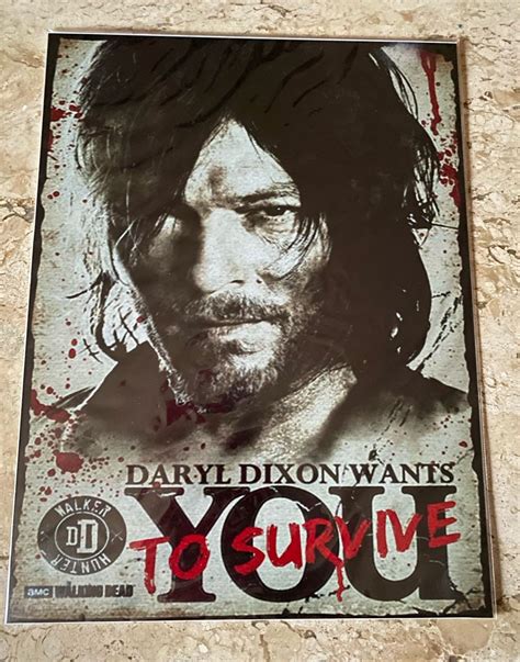 Placa Daryl Dixon The Walking Dead Item De Decoração Nunca Usado