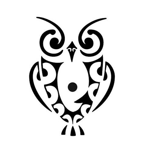 Maori Owl Tattoo Would Be Cool For A Tattoo A Coruja Na Cultura Maori