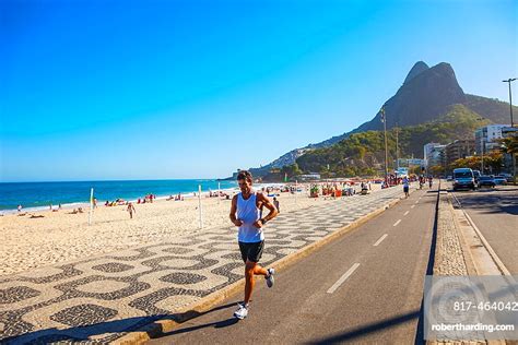 Leblon Beach Rio De Janeiro Stock Photo