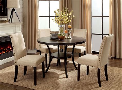 Walnut is the only dark domestic hardwood that grows in the united states. Kaitlin Light Walnut Round Dining Room Set from Furniture ...