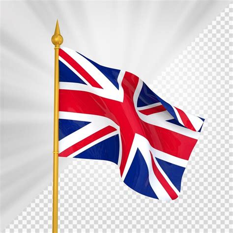 Premium Psd United Kingdom Flag 3d Render