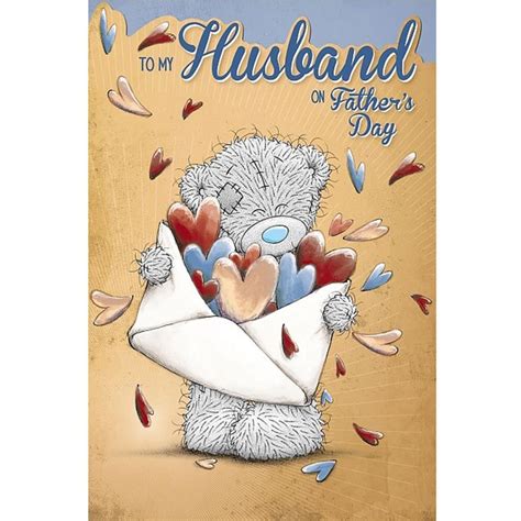 On father's day, what do you get a dad who seems to have everything? To My Husband Me to You Bear Fathers Day Card £2.49 | Husband birthday card, Birthday cards ...