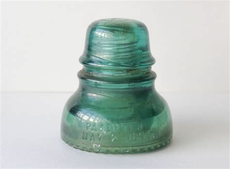 Turquoise Insulator Hemingray No 40 Patented May 2 1893 Etsy