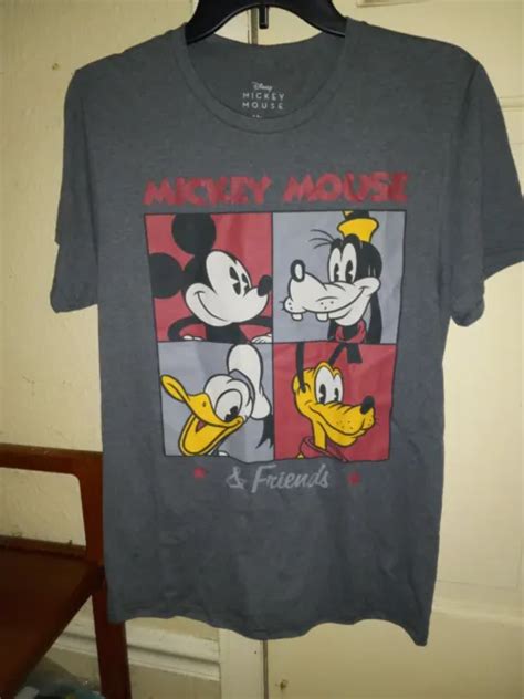 Walt Disney Mickey Mouse Goofy Donald Duck Pluto T Shirt Small New W