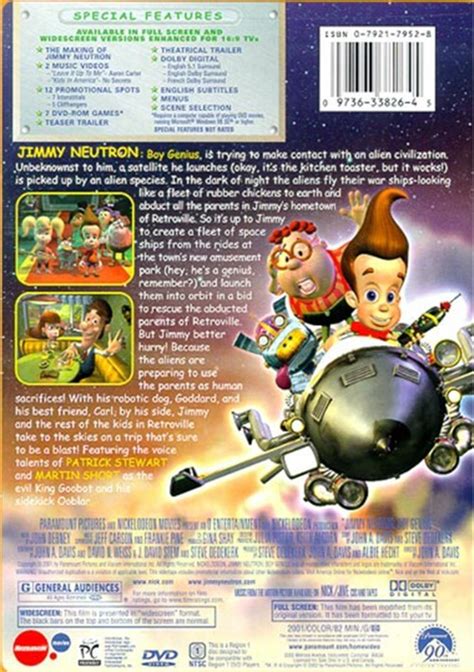 Jimmy Neutron Boy Genius Dvd 2001 Dvd Empire