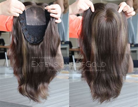 12 Premium Real Human Hair Topper 9x10 Mono Top Open Weft Base Pre Styled Dark Brown Dimensional