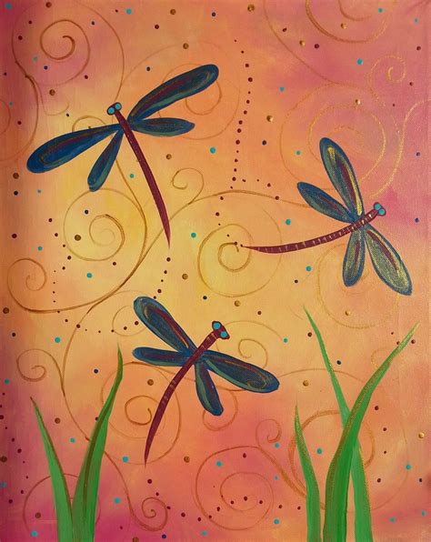 Art Gallery Dragonfly Painting Dragonfly