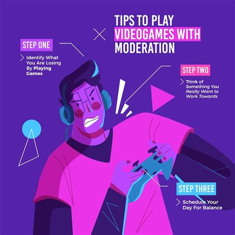 Free Vector Tips For Playing Online Games With Moderation With Gamer
