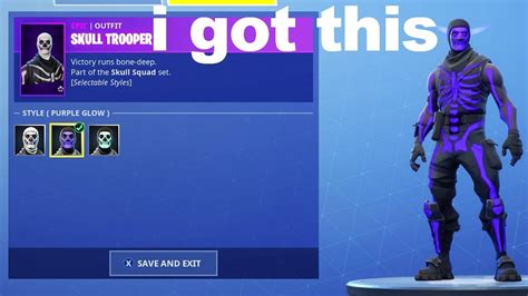 Selling Skull Trooper 0 5 Wins Email Included Xbox One Purple