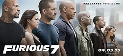 ‘A todo gas 7’, primer poster oficial con Paul Walker y Vin Diesel ...