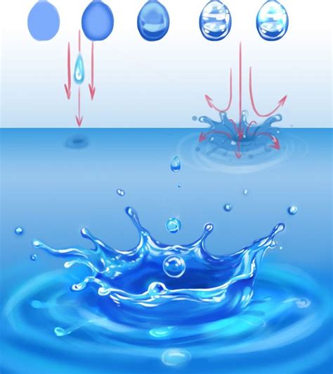 Water Splashes Raster Graphics 2 — Милые Картинки