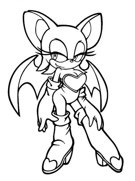 Sonic Coloring Pages Rouge Bat Coloring Pages Dinosaur Coloring