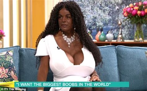 Woman Says She Wants The Biggest Breasts In The World Daily Mail Online