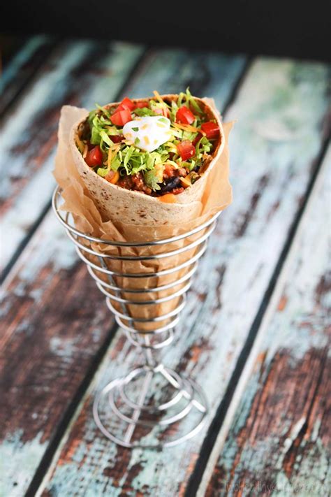 Diy Ta Cones Fun Healthy And Portable Taco Cones Two Healthy Kitchens