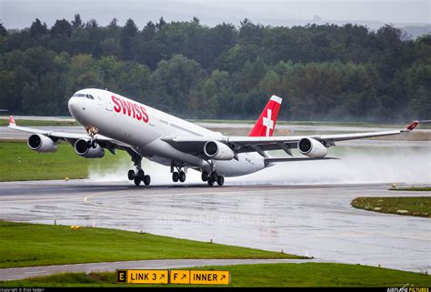 Hb Jmi Swiss Airbus A340 300 At Zurich Photo Id 1270437 Airplane