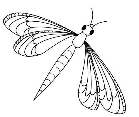 Dragonfly Coloring Pages Printable Allisonillong