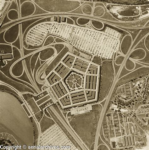 Historical Aerial Photograph Pentagon Arlington Virginia 1951