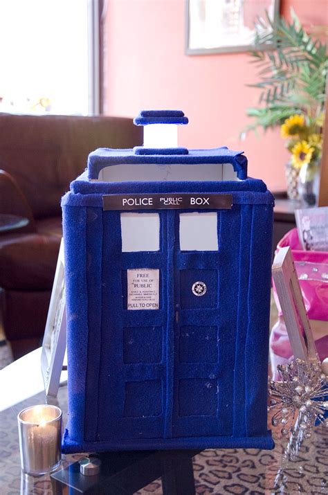 Doctor Who Inspired Wedding Reception Tardis Card Box That I Made