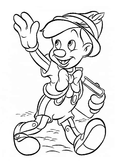 Push pack to pdf button and download pdf coloring book for free. Pinocchio coloring pages to download and print for free