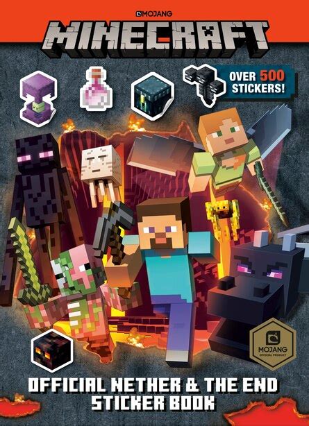 Minecraft Official The Nether And The End Sticker Book Minecraft