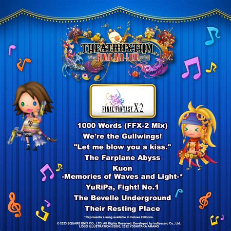 Final Fantasy On Twitter Here Are The Final Fantasy X Songs That Will Be Available In