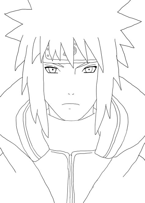 Minato Namikaze Lineart By Meg L Walker On Deviantart