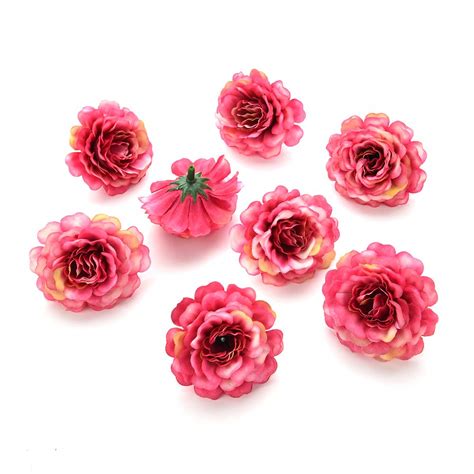 silk flowers in bulk wholesale artificial silk rose flower head decorative diy fake flowers for