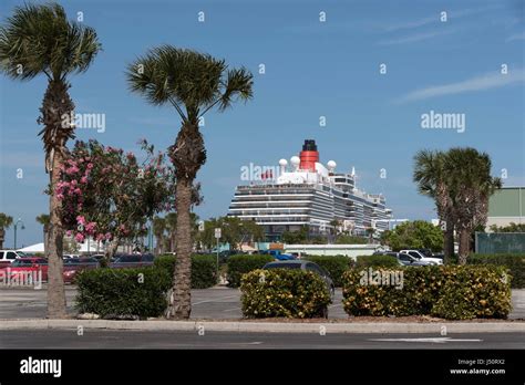 Cruise Ship Alongside At Port Canaveral Florida Usa Stock Photo Alamy