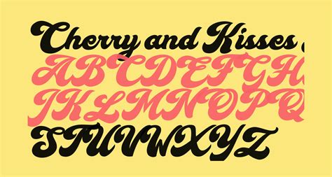 Cherry And Kisses Personal Use Free Font What Font Is
