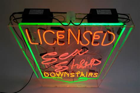 Licensed Sex Shop Neon Sign At 1stdibs