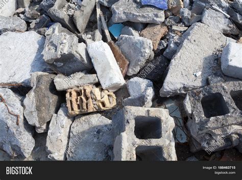 Broken Concrete Blocks Image And Photo Free Trial Bigstock