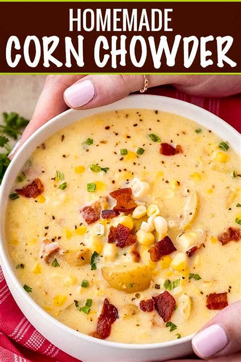To add some flavor, i added chicken bullion, white pepper, parsley and onion powder. Hearty Homemade Corn Chowder - The Chunky Chef | Homemade ...