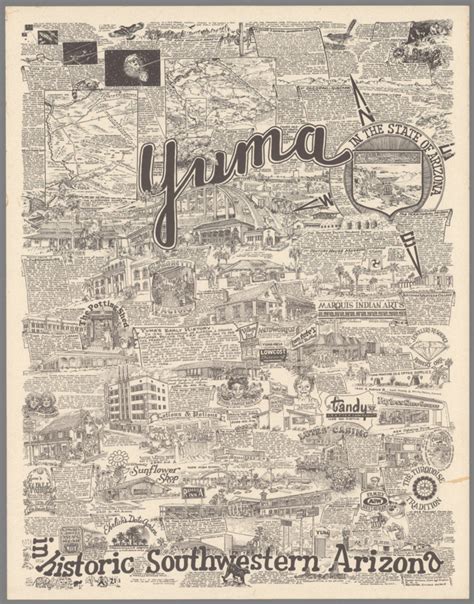 Yuma In Historic Southwestern Arizona David Rumsey Historical Map