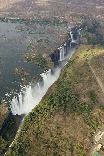 Zimbabwe Zambia Aerial View Of The Zambezi River Photos Framed