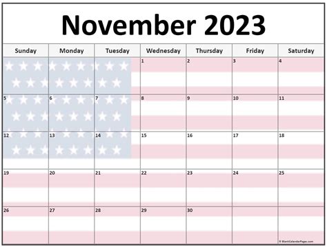 Printable Monthly Calendar Nov 2023 2024 Calendar Printable