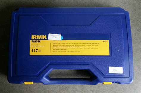 Irwin Hanson Deluxe Tap And Die Set 117pc 26377 Ebay