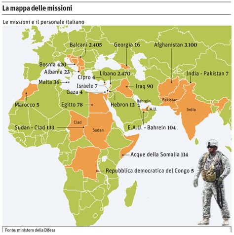 La Mappa Delle Missioni Militari Italiane Il Sole 24 Ore