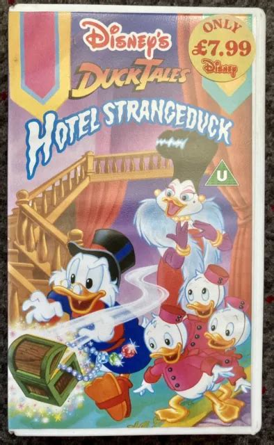 Vintage Rare Walt Disney Vhs Duck Tales Hotel Strangeduck £399