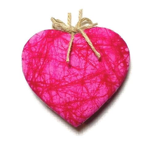 Pink Heart Ornaments Etsy