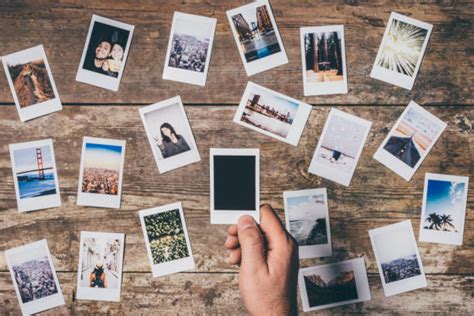 Polaroid On Table Photos Stock Photos Pictures And Royalty Free Images