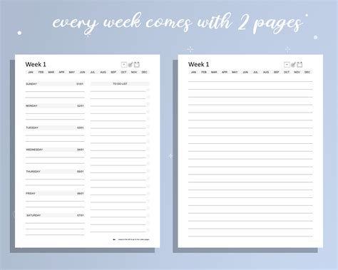Boox Note Templates 2022 2023 Weekly Planner Yearly And Etsy Uk