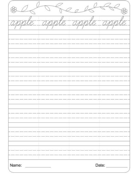 Use this calligraphy and writing by hand practice sheets to target specific letter formations, linked with the sound which the letter most commonly makes. Cursive Writing Worksheets Pdf | Template Business