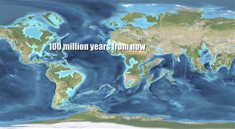 A Map With The Words Million Years From Now On It