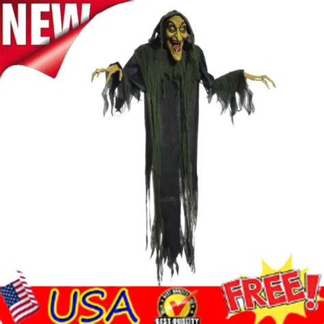 72 In Hanging Witch Life Sized Prop Animated Halloween Animatronics