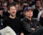 Tobey Maguire and Leonardo DiCaprio had a boys' night at an LA Lakers ...