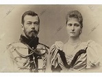El zar Nicolás II y su esposa Alejandra (Alicia de Hesse Dasmtalf ...